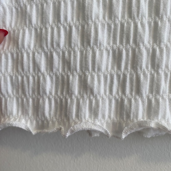 Everlane The Cropped Smock Top White Base - Size S - Picture 7 of 8